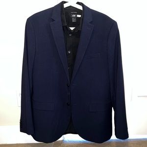 H&M Dark Blue Blazer Size 52 EU 42 US